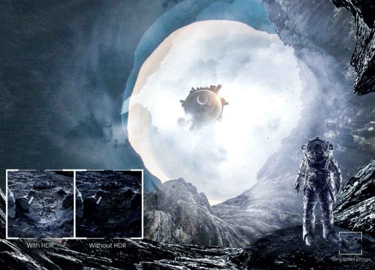 Hisense A9G - Can you see the fossil without HDR - mobile