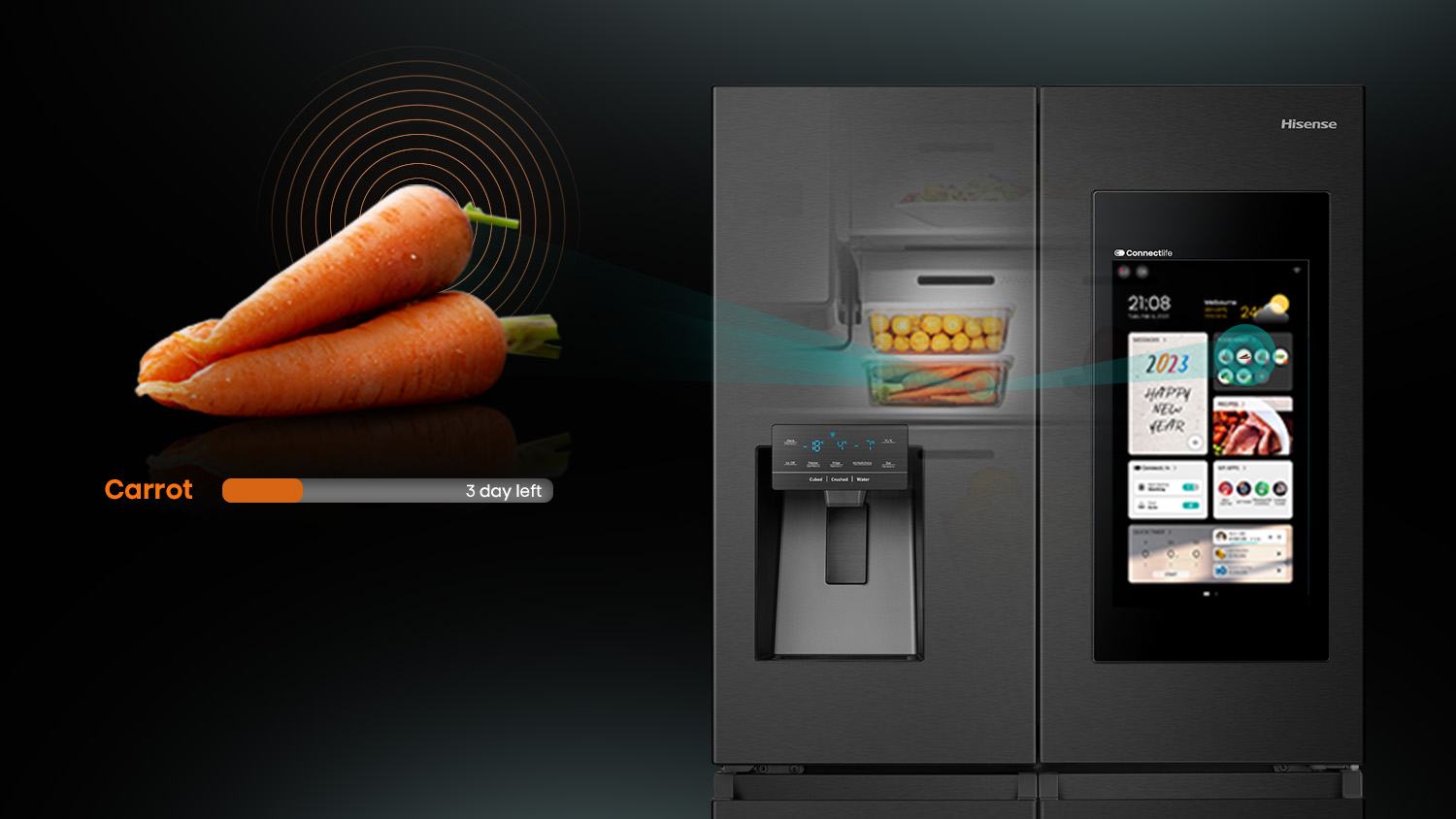 Hisense BCD-522W Fridge - Banner.8 mobile