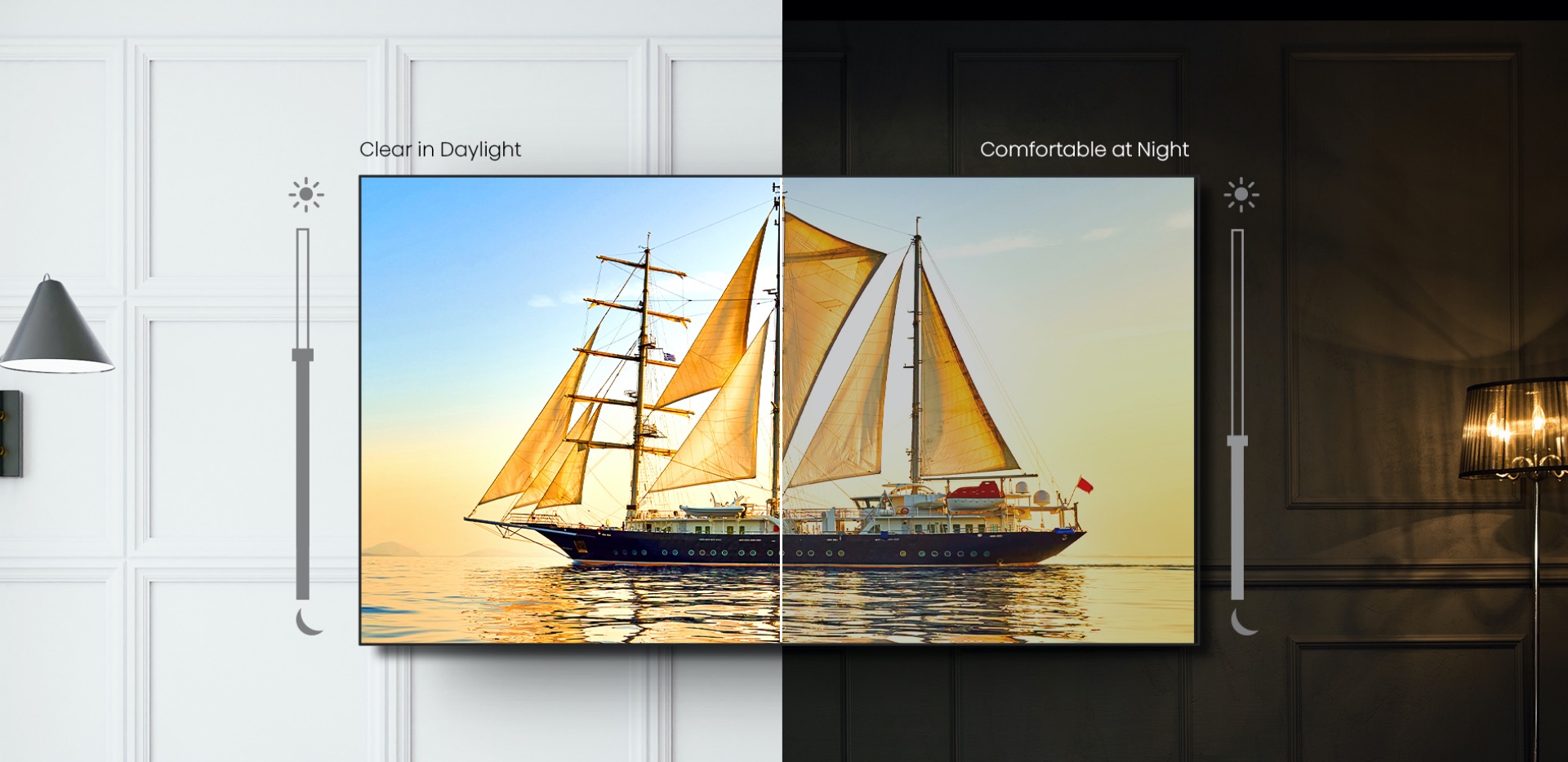 Hisense U6G - light sensor not too dark in the day not too bright at night image