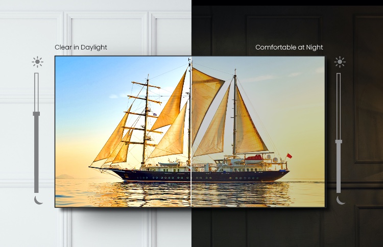 Hisense U6G - light sensor not too dark in the day not too bright at night image - mobile