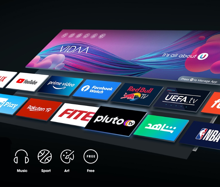 Hisense A9G - Simply brilliant smart TV OS  - Mobile