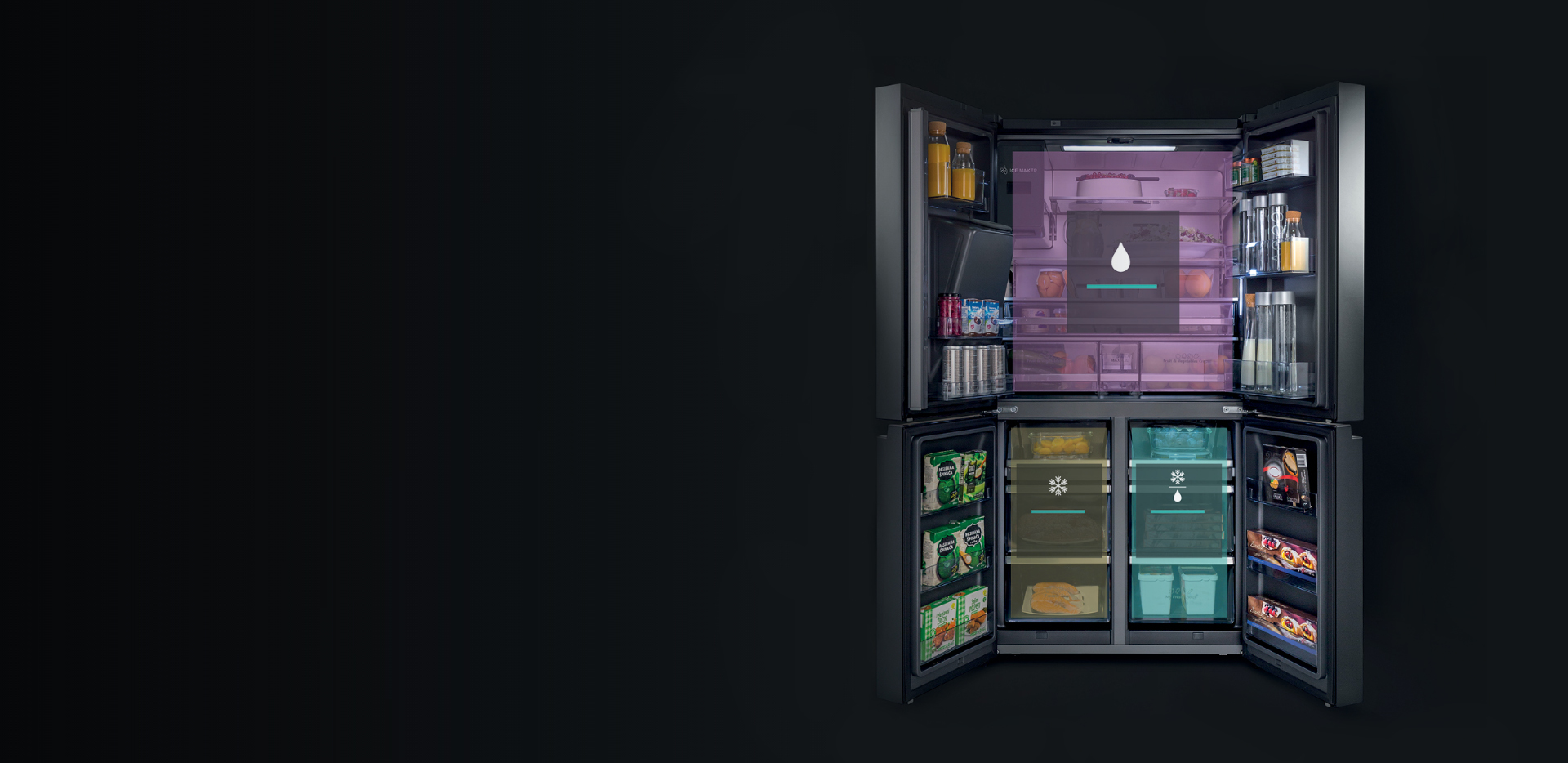 Hisense RC-68WC Refrigerator - Triple Zone