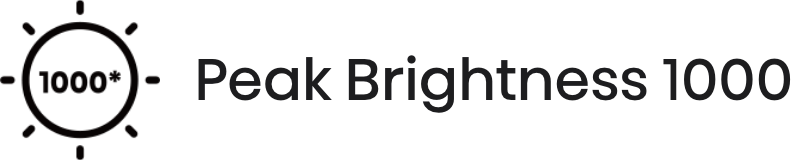 Hisense U80G - Peak Brightness 1000 Icon