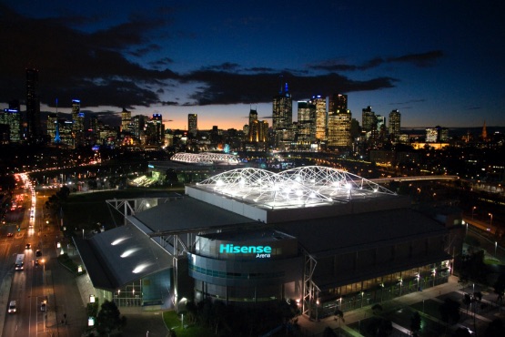 Official sponsor, Australia Open Tennis Championships, Australian Open stadium