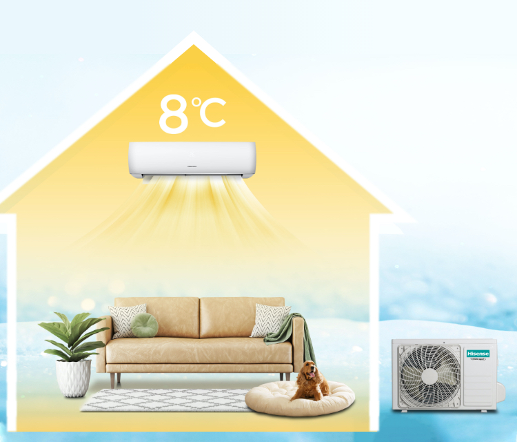 Hisense Energy Pro 8 degrees special heating feature image - mobile