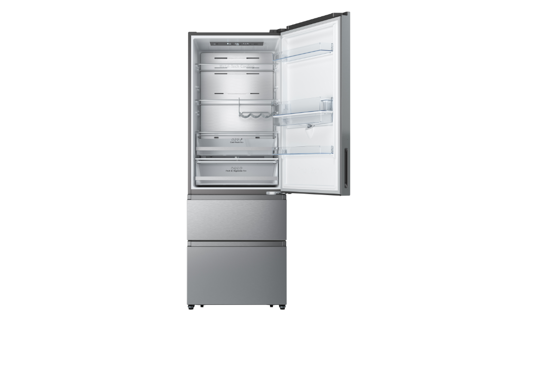 Hisense BCD-456 - Side View Door Open With Food