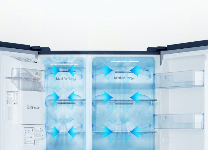 Hisense BCD-535W - Multi-Air Flow feature image