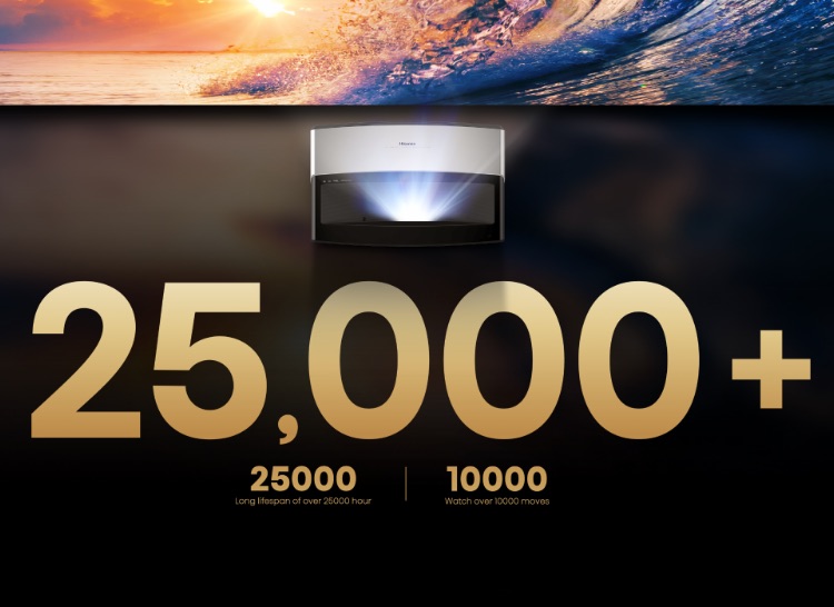 Hisense 120L5 - 25000+ hour long lifespan