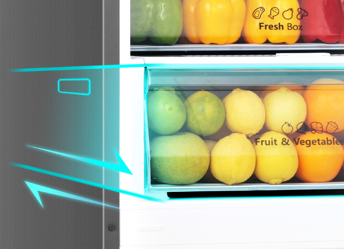 Hisense BCD-331W - Easy to use drawer feature image