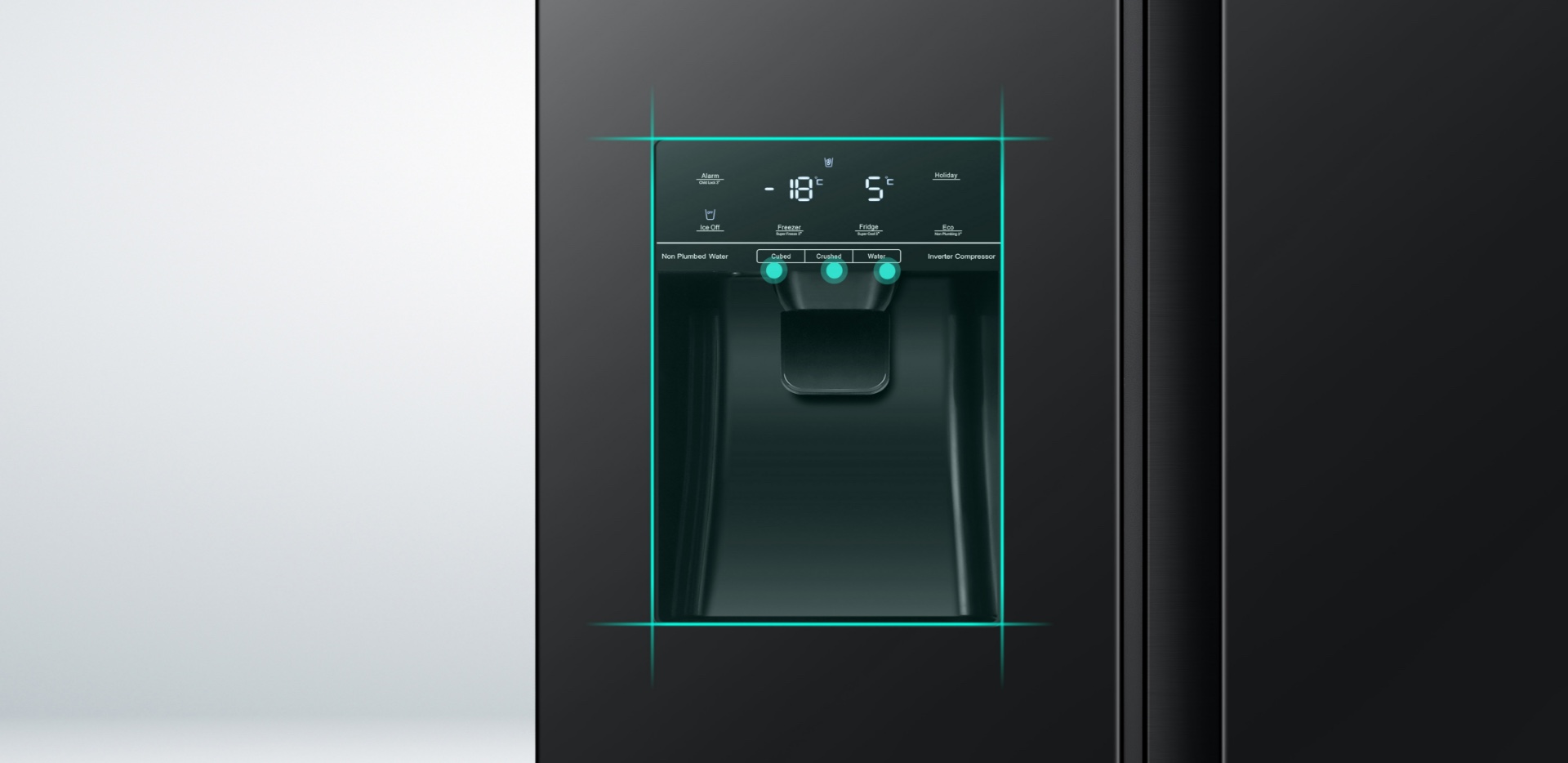 Hisense BCD-535W - Ice and water dispenser feature image