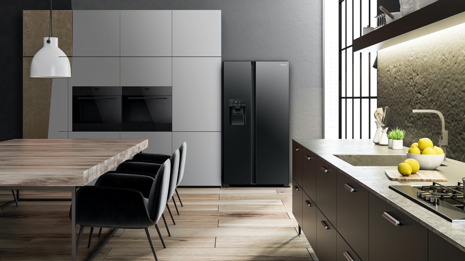 Hisense BCD-535 - Premium glass door design feature image