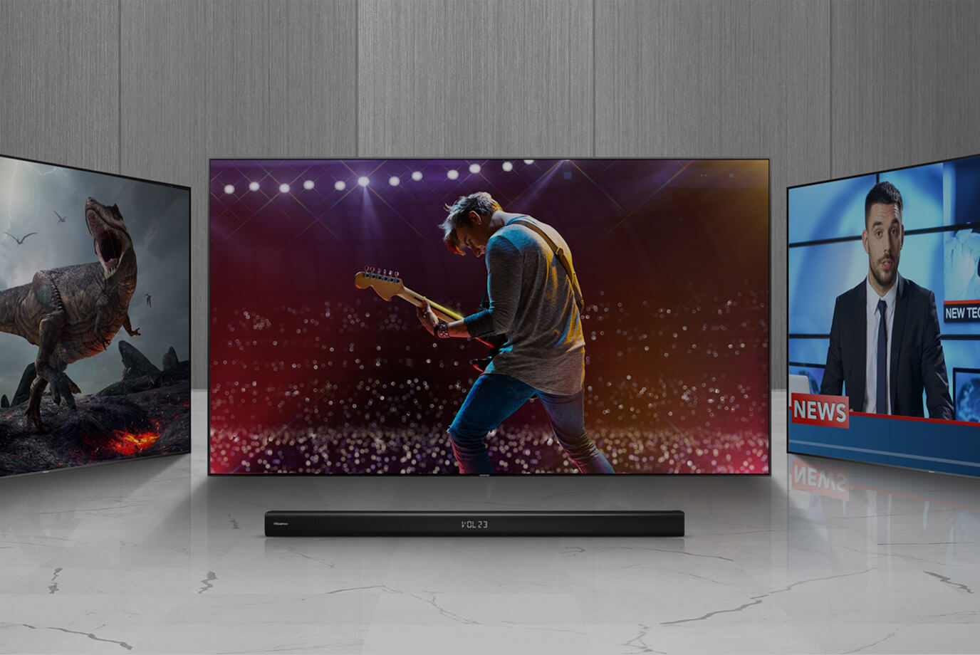 Hisense Soundbar Multiple audio enhancements