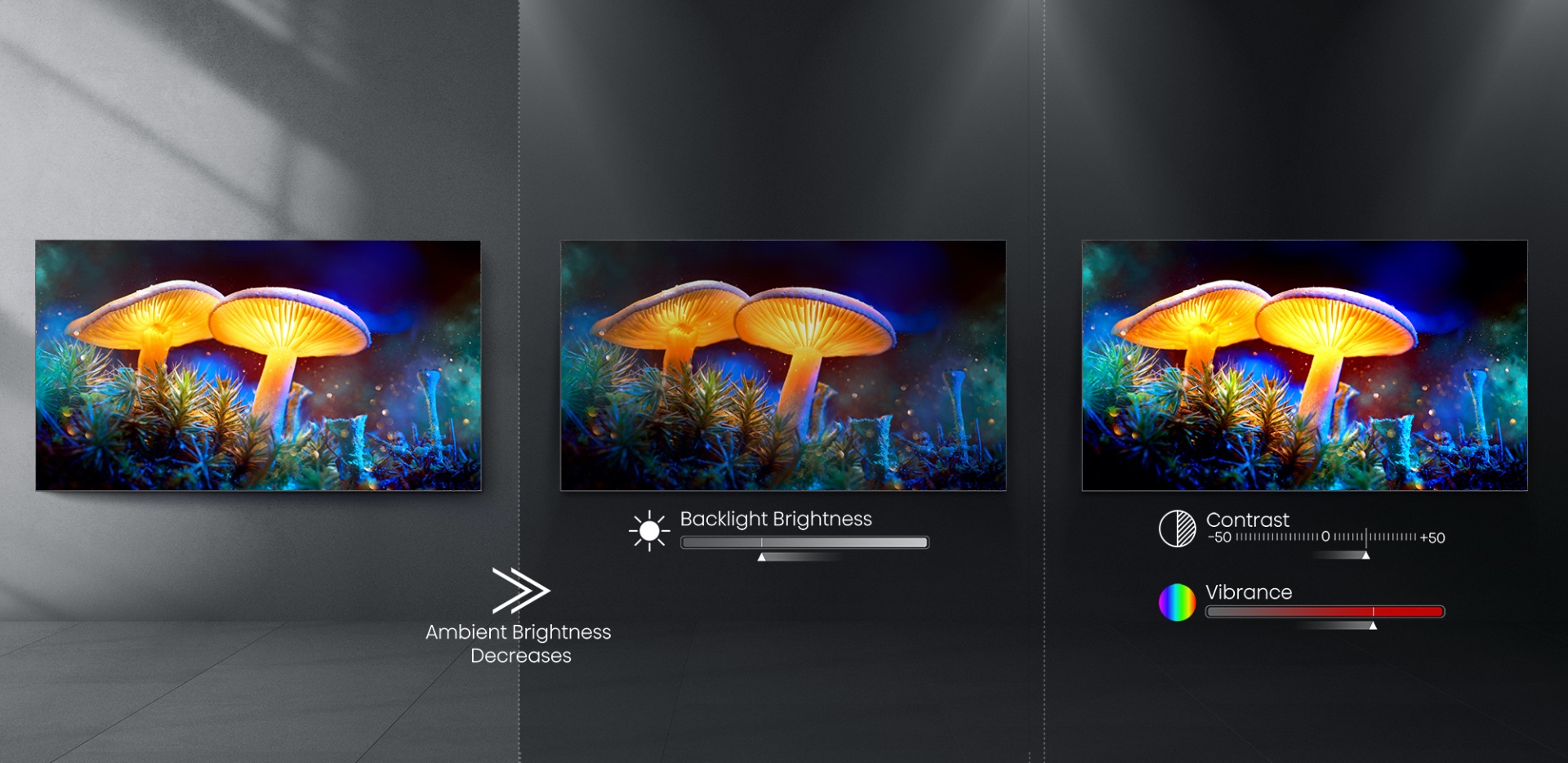 Hisense A9G - Auto-optimizing picture piased on the lighting environment  image