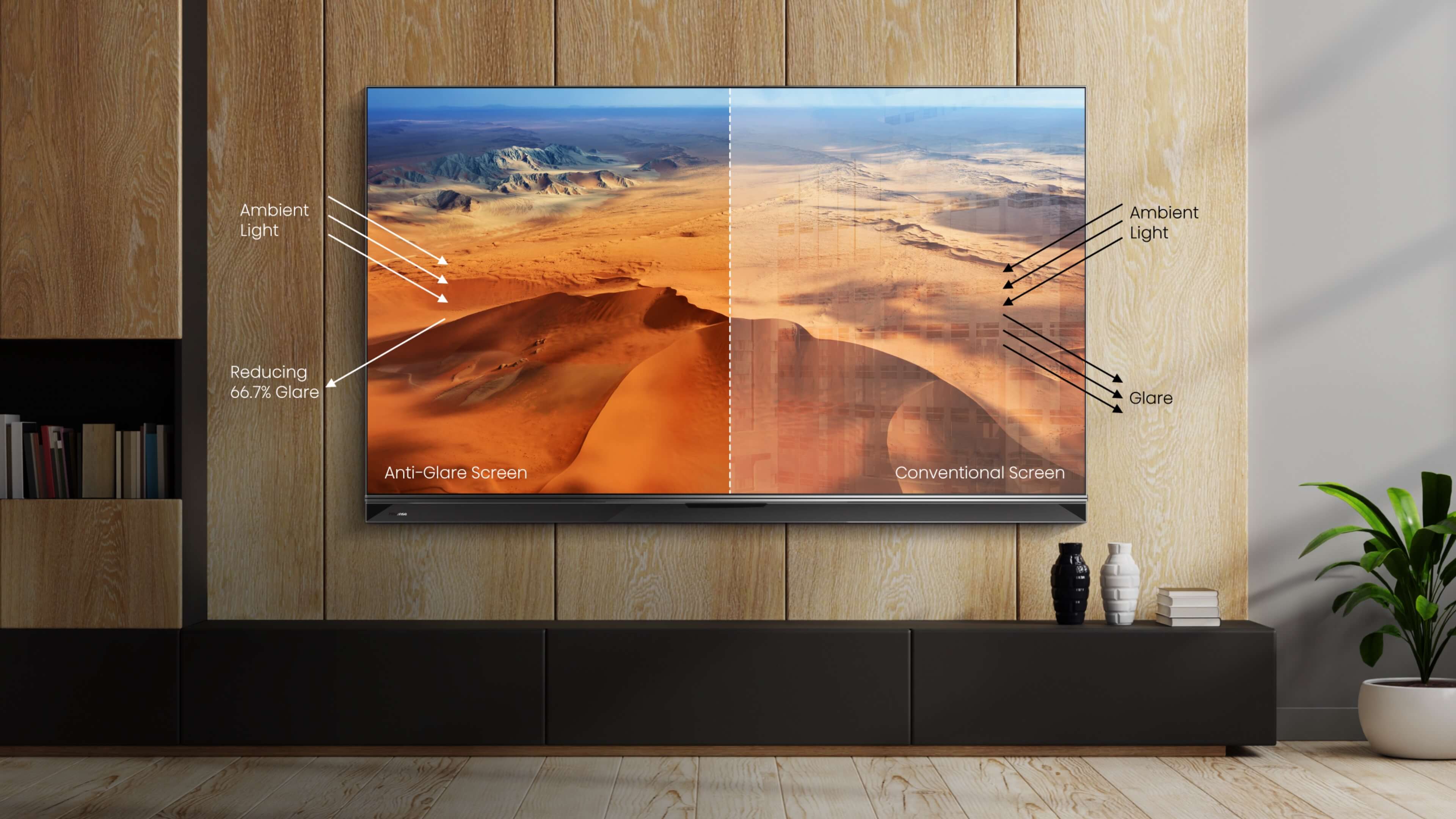 Hisense U9DG - Anti Glare Screen feature image