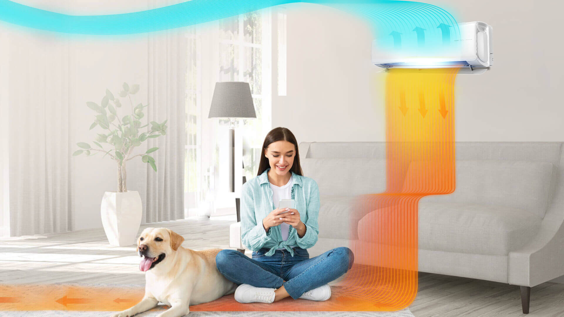 Hisense Ceiling and Ground Airflow