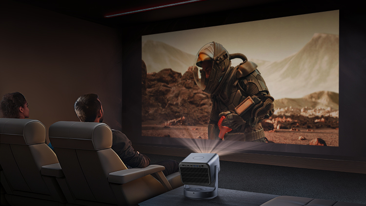 C2 Ultra TriChroma Smart Mini Projector - Banner 12 mobile