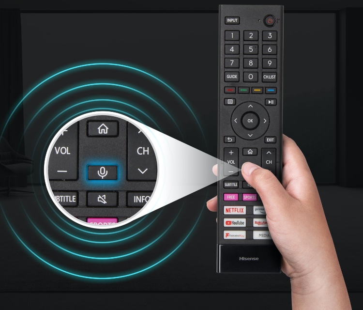Hisense U9G - Voice Control Remote - Mobile